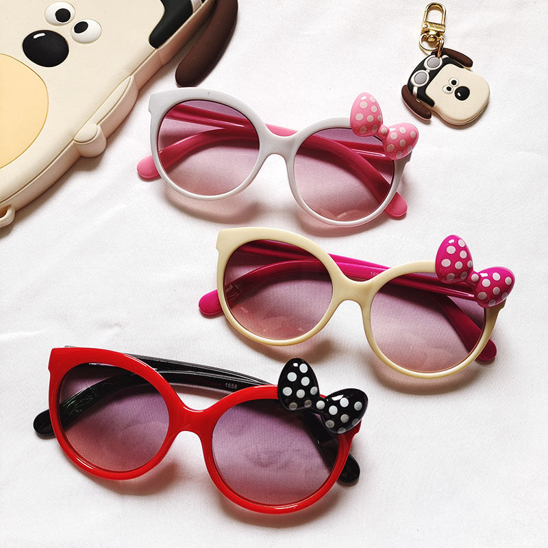 Kids' Bowknot Sunglasses with UV Protection for Girls