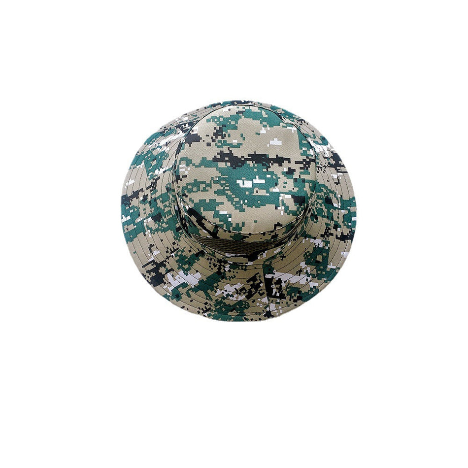 Kids' Camouflage Wide Brim Sun Hat for Outdoor Protection