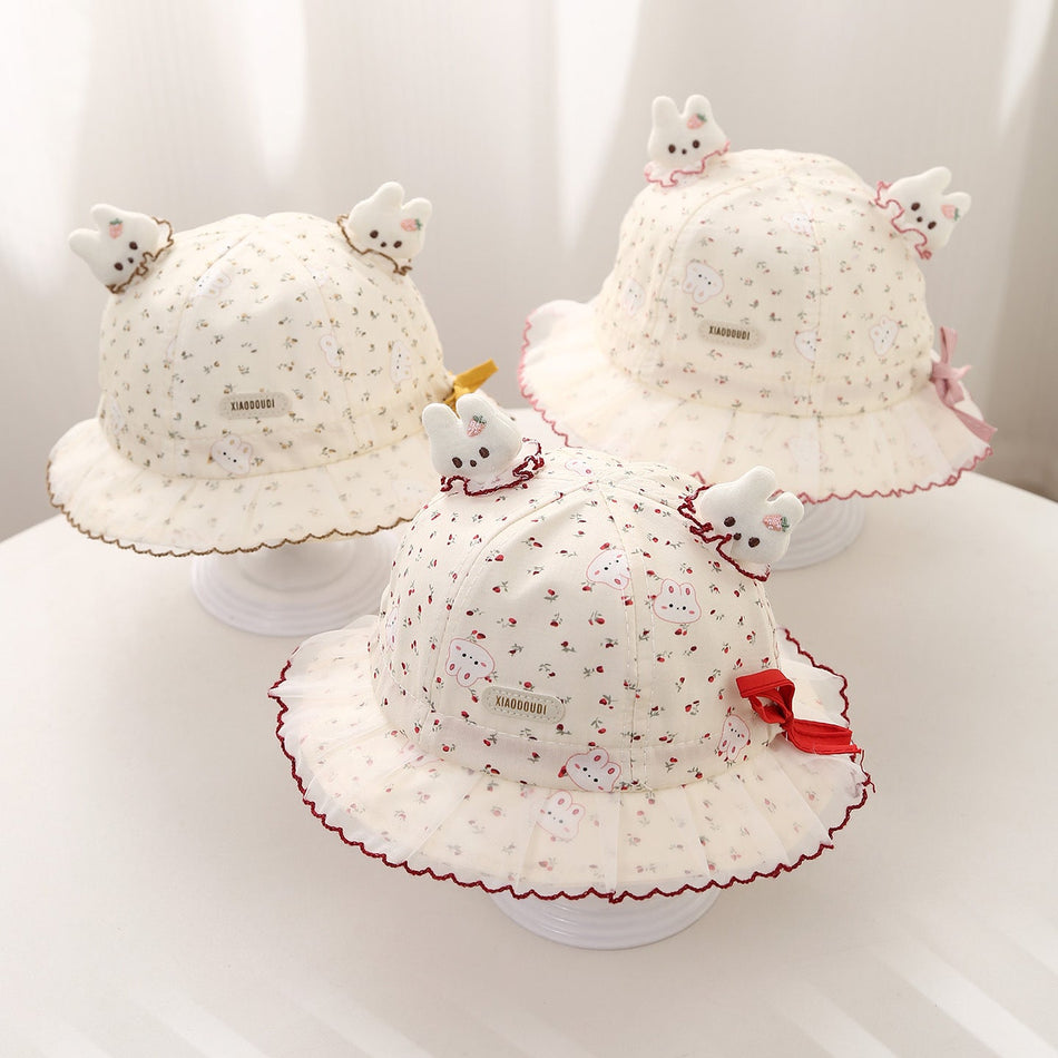 Baby Princess Bucket Hat with Lightweight Sun Protection