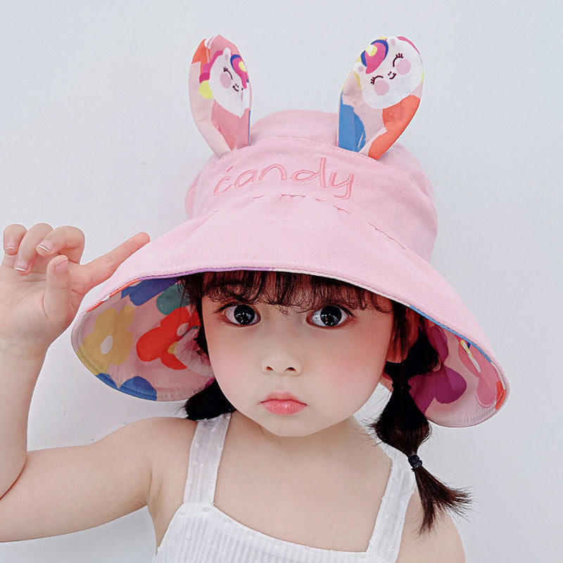 Kids' Open Top Wide Brim Sun Hat for Outdoor Protection