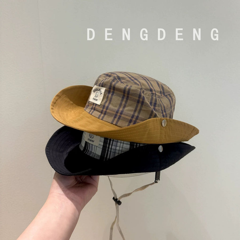 Kids' Quick-Drying Wide Brim Bucket Hat for Outdoor Sun