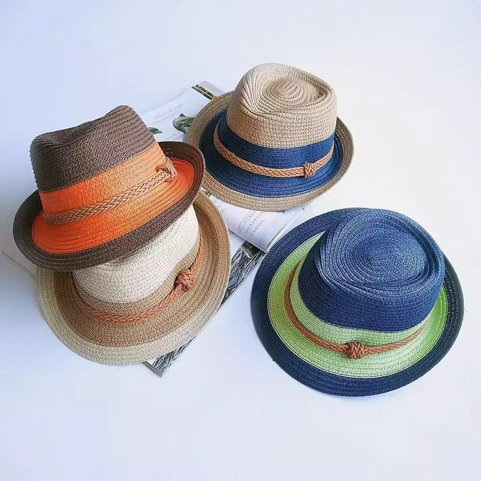 Parent Child Straw Sun Hat for Family Beach and Travel