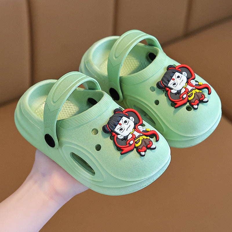 Kids' Cartoon Hero Clogs Soft Sole Non-Slip Beach Sandals