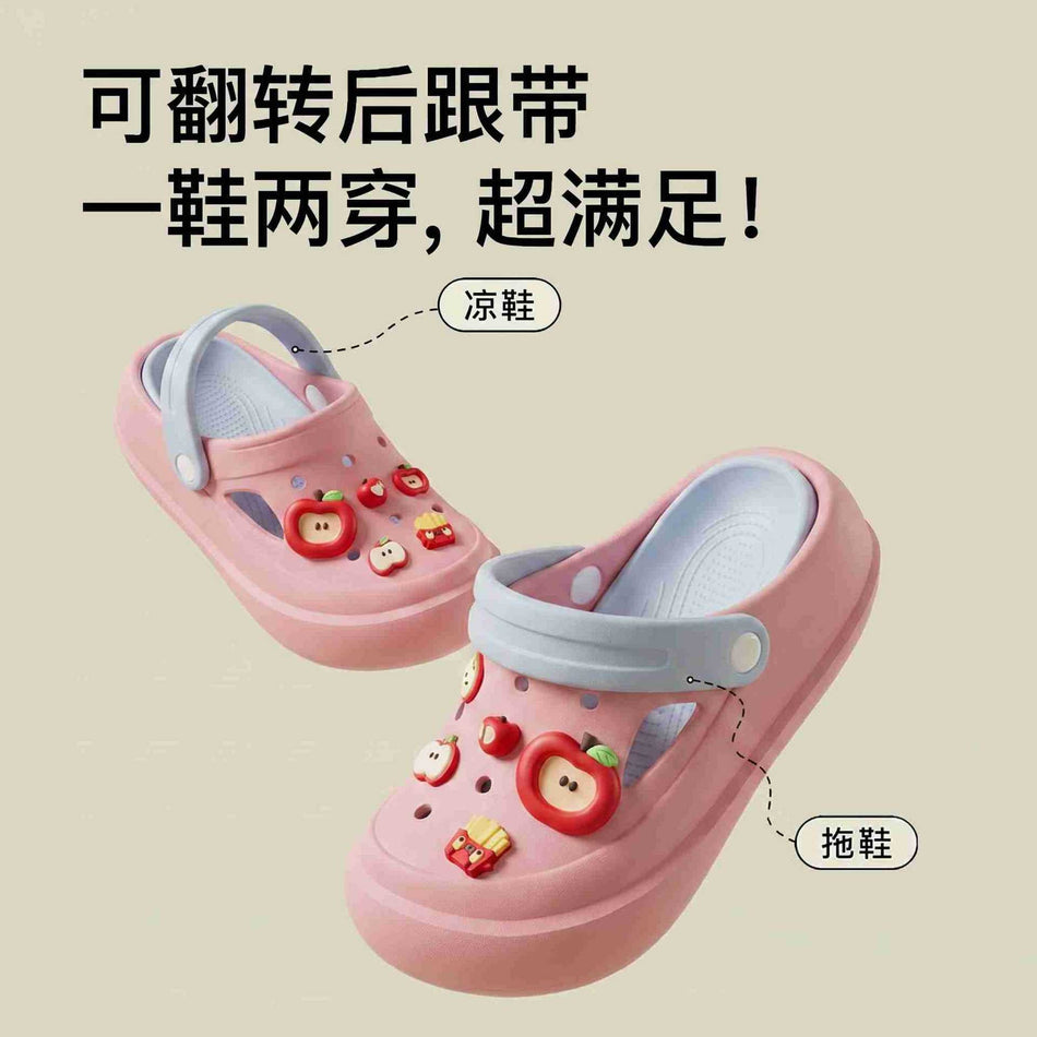 Girls' Cartoon EVA Clogs Non-Slip Breathable Beach Sandals