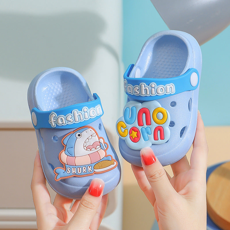 Kids' Cartoon Clogs Soft Sole Non-Slip Home Sandals