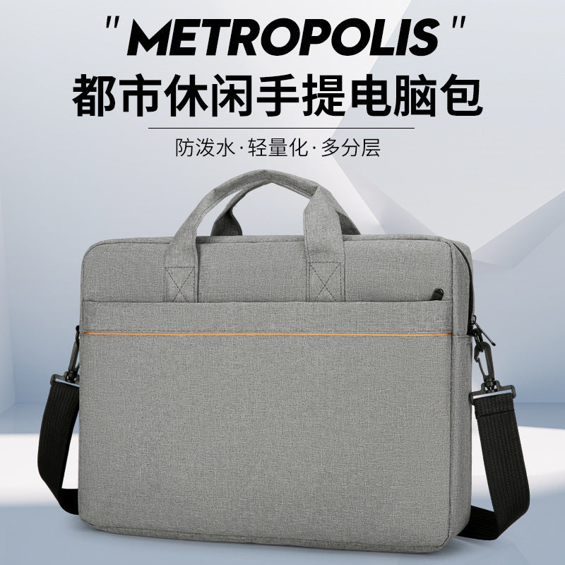16 Inch Large Capacity Laptop Business Shoulder Briefcase