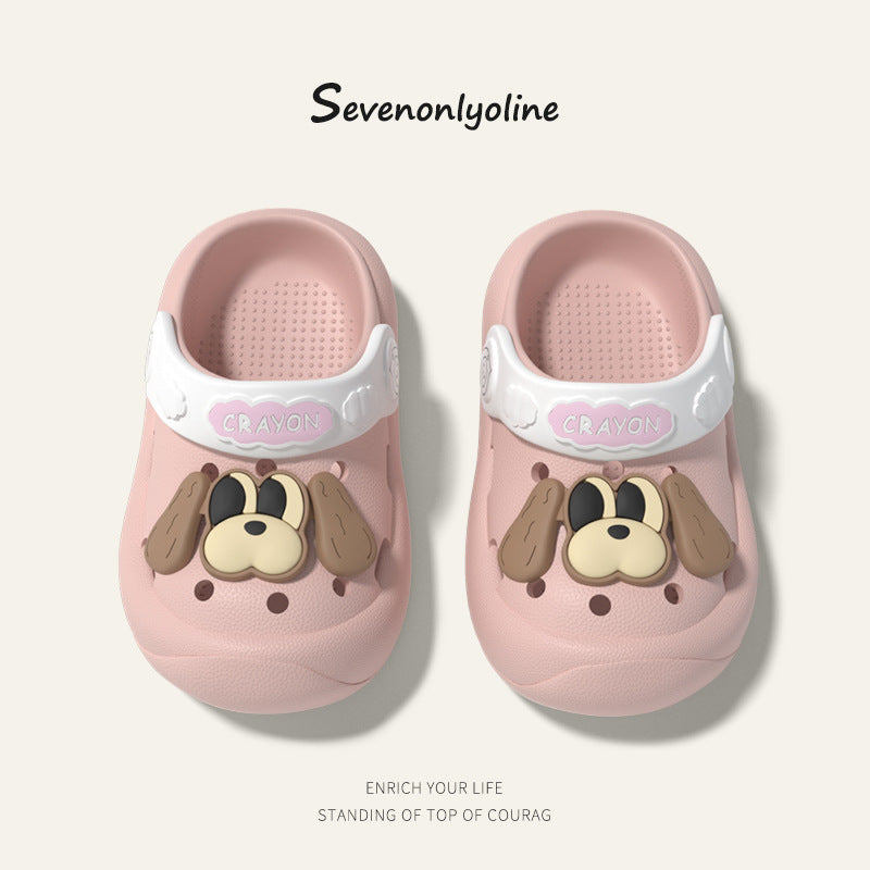 Kids' Cartoon Puppy EVA Clogs Non-Slip Summer Sandals