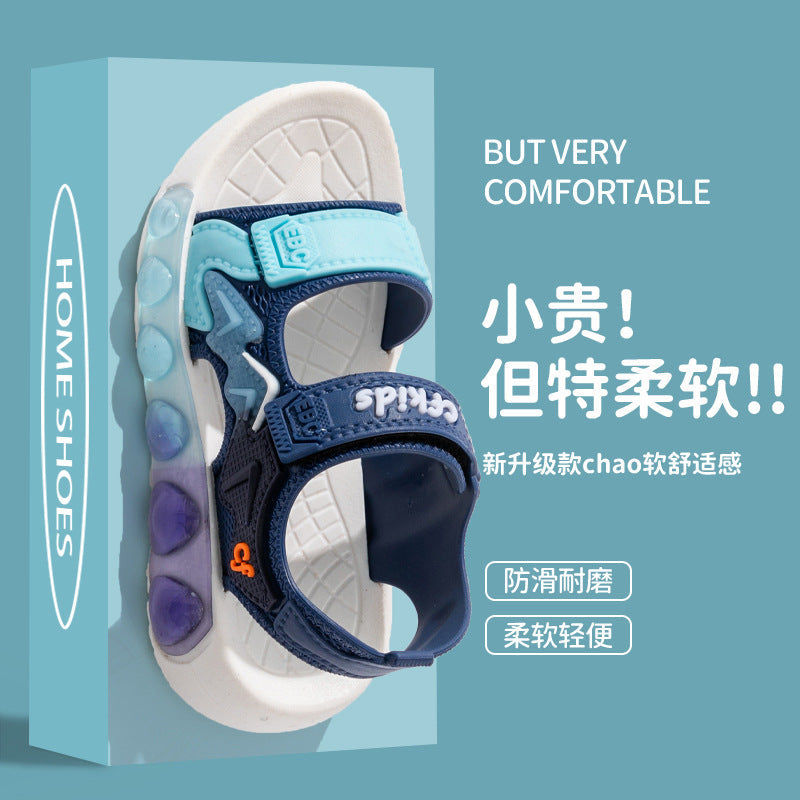 Girls Velcro Soft Sole Non-Slip Beach Sandals
