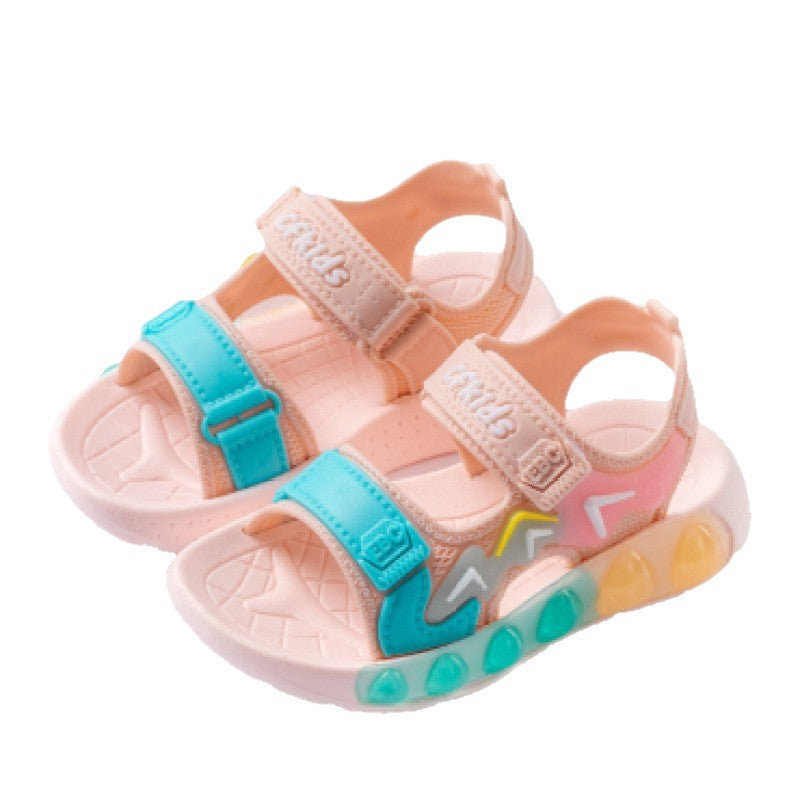 Girls Velcro Soft Sole Non-Slip Beach Sandals