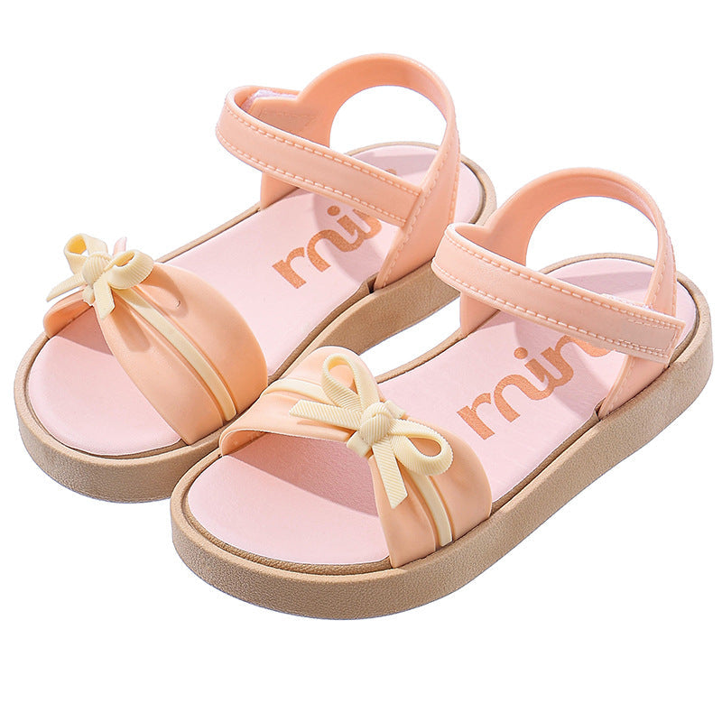 Girls Bow-Knot Soft Sole Princess Beach Sandals