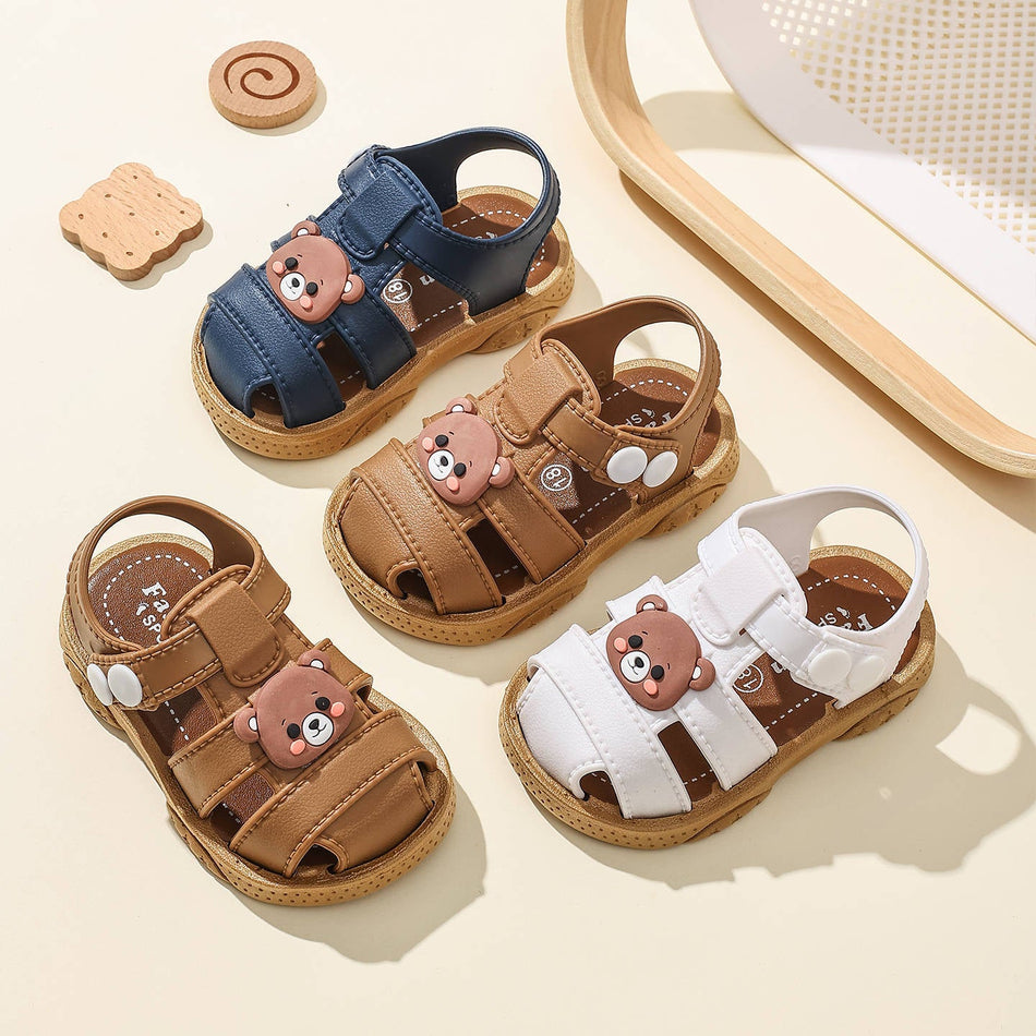 Kids Cartoon Flower Bow Soft Sole Non-Slip Sandals