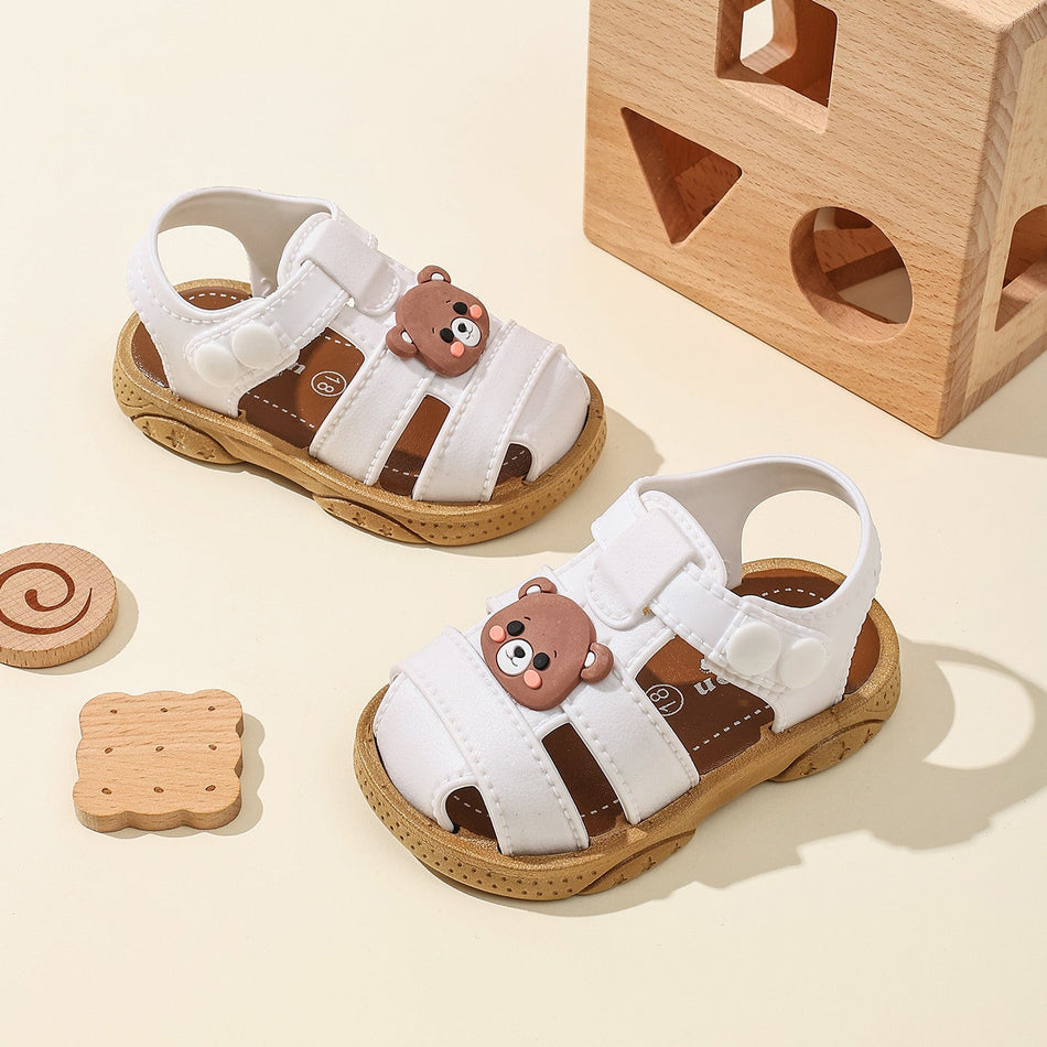 Kids Cartoon Flower Bow Soft Sole Non-Slip Sandals