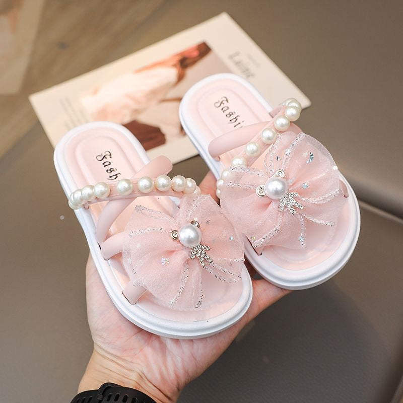 Girls Princess Soft Sole Non-Slip Indoor Outdoor Slippers