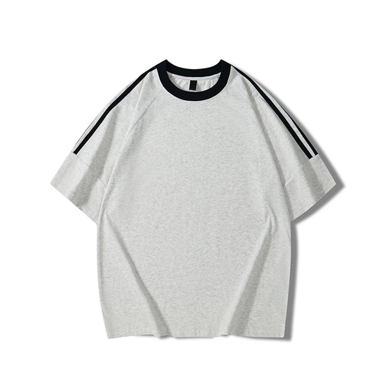 100% Cotton Oversized Short Sleeve Solid Color T-Shirt