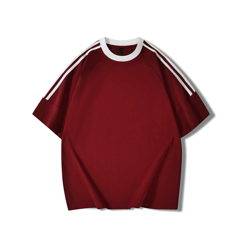 100% Cotton Oversized Short Sleeve Solid Color T-Shirt