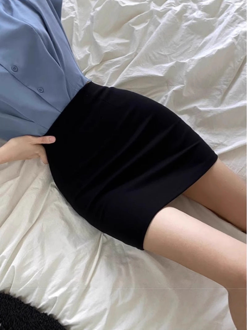 High Waist Elastic Pencil Skirt for Women