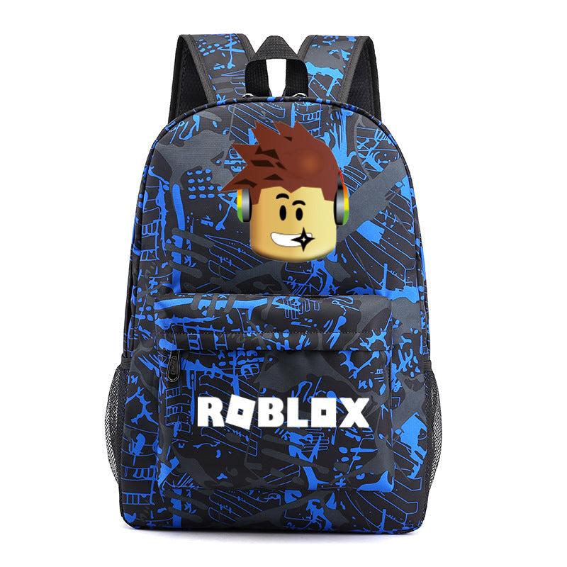 Starry Sky Laptop Backpack with Lightning Pattern