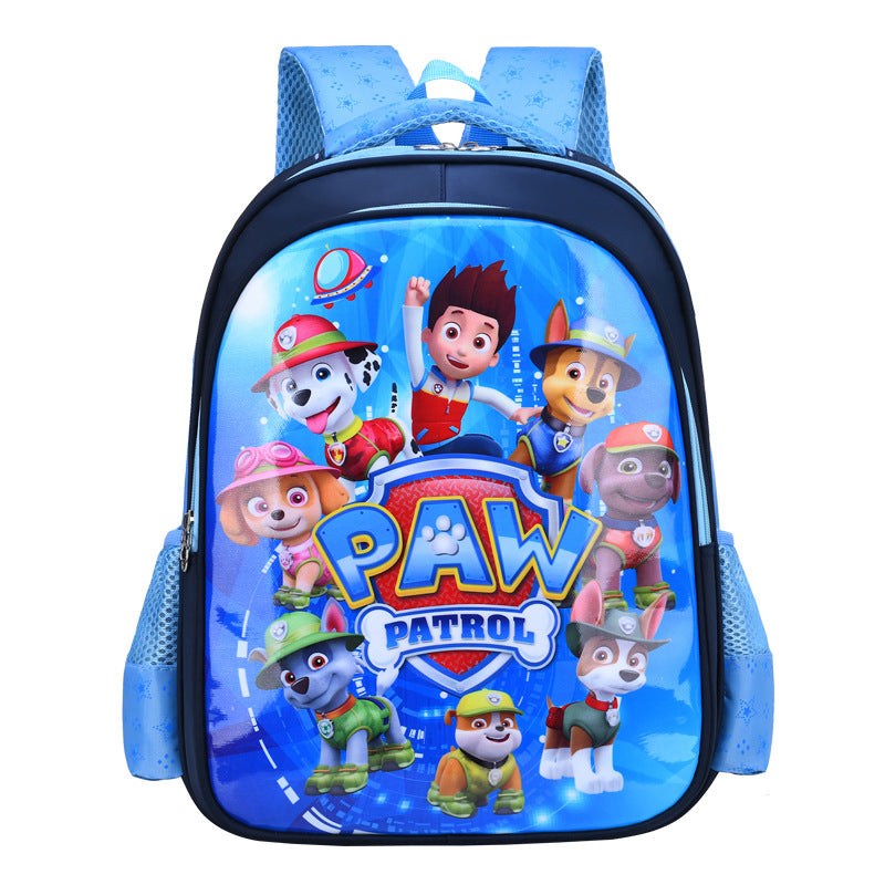 Kids Cartoon Dog Spine Support School Backpack