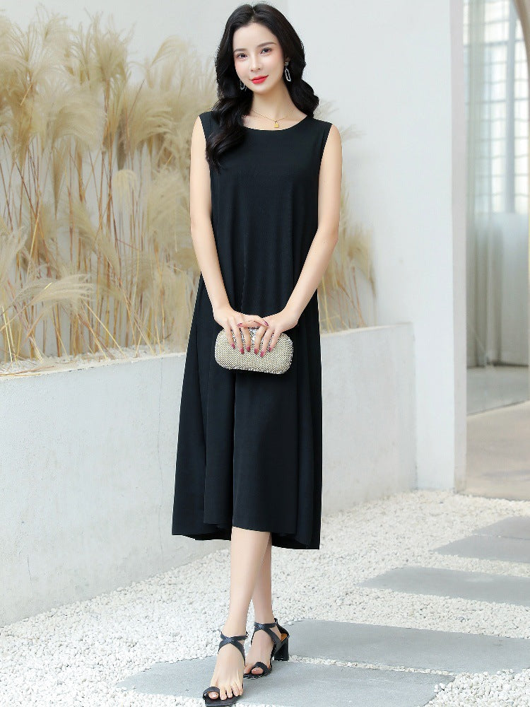 Plus Size Sleeveless A-Line Maxi Dress for Women