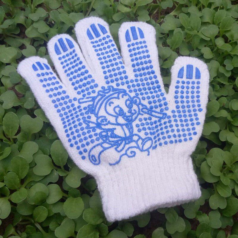 Kids Cartoon Panda Five-Finger Protective Gloves