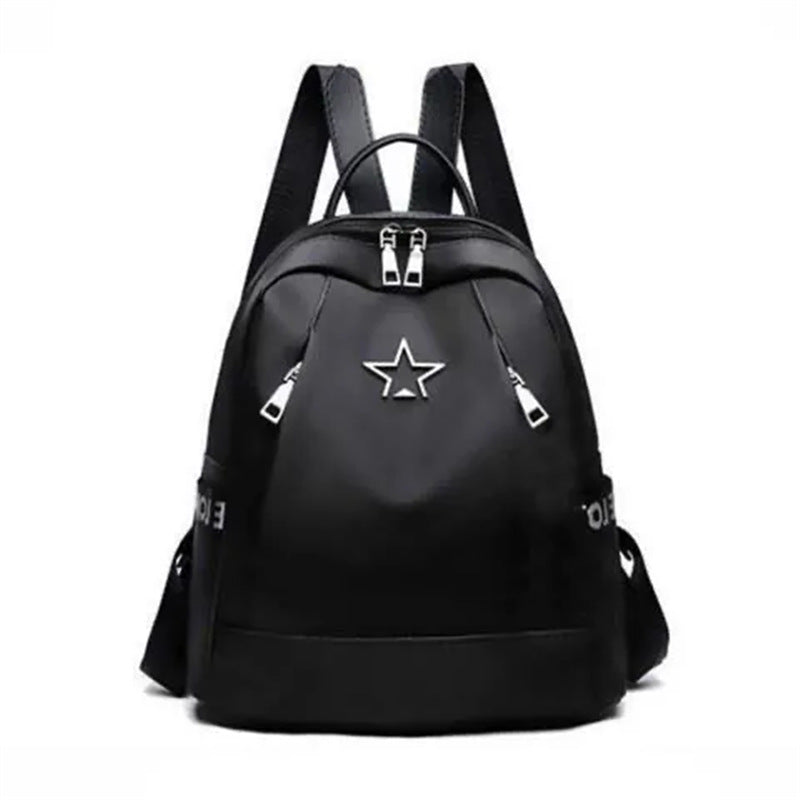 Women's Oxford Cloth Travel Backpack Convertible Casual Bag