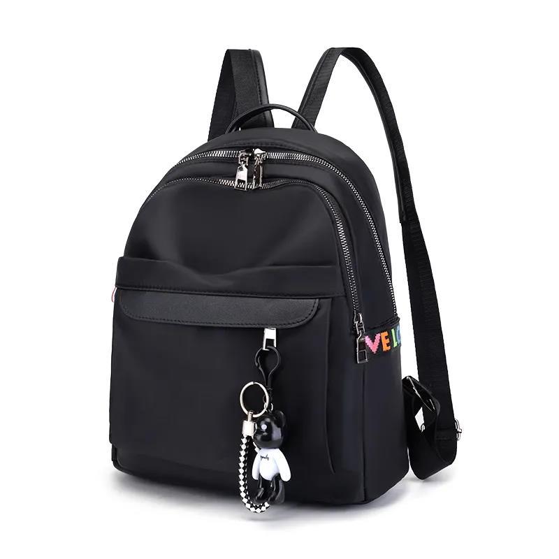Women's Oxford Cloth Shoulder Backpack Casual Canvas Bag