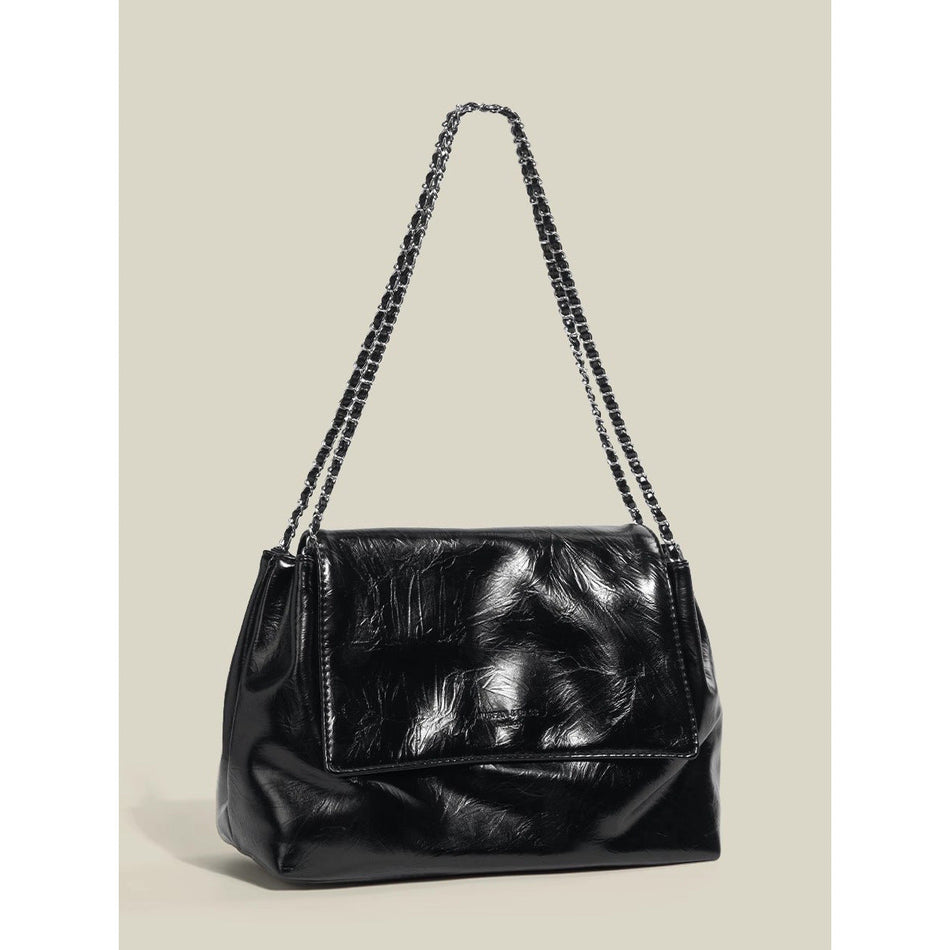Women's Chain Tote Shoulder Bag Large Capacity Commuter Bag