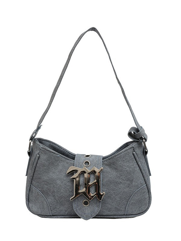 Women's Frosted French Style Underarm Shoulder Crossbody Bag