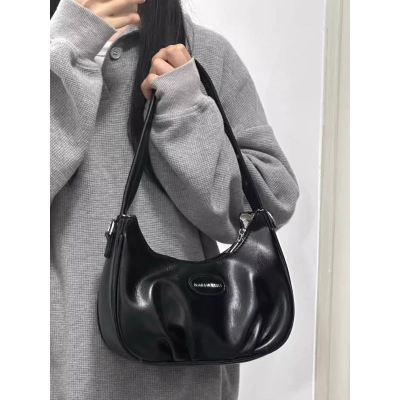 Women's Pleated Shoulder Crossbody Bag with Elegant Design