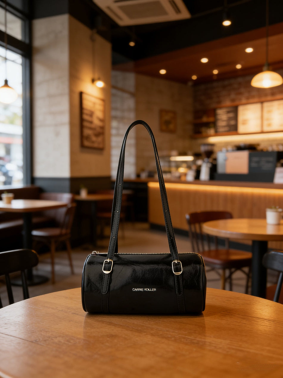 Women's Korean Style Red Bowling Shoulder Underarm Bag
