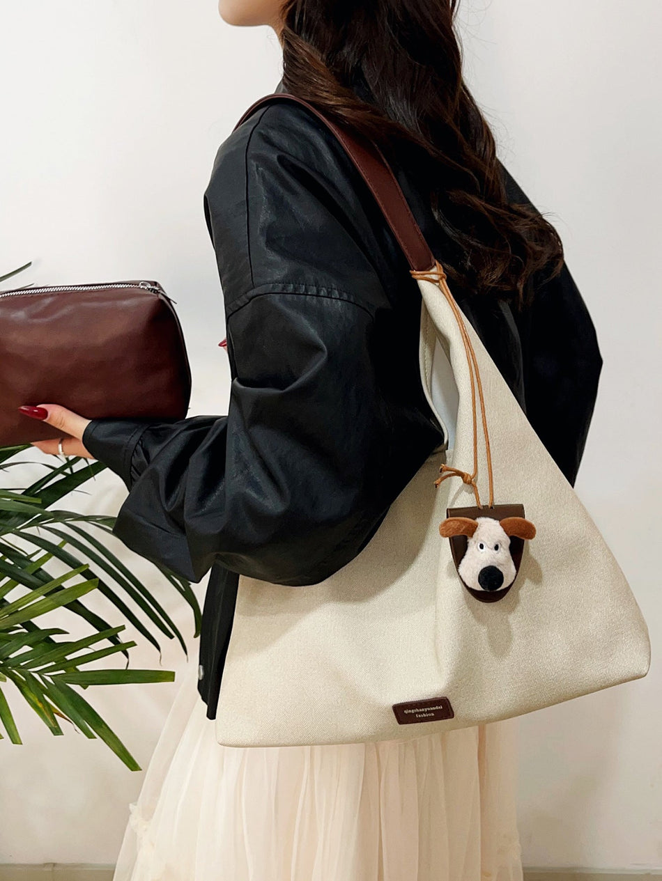 Women's Retro Suede Shoulder Tote Underarm Bag