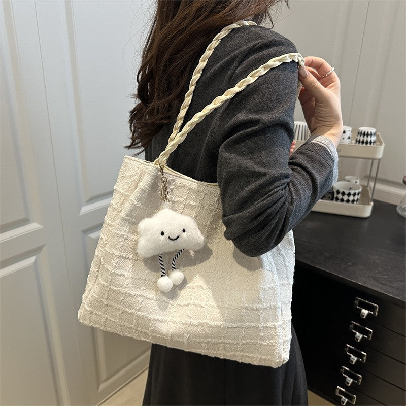 Women's Large Capacity Canvas Tote Shoulder Crossbody Bag