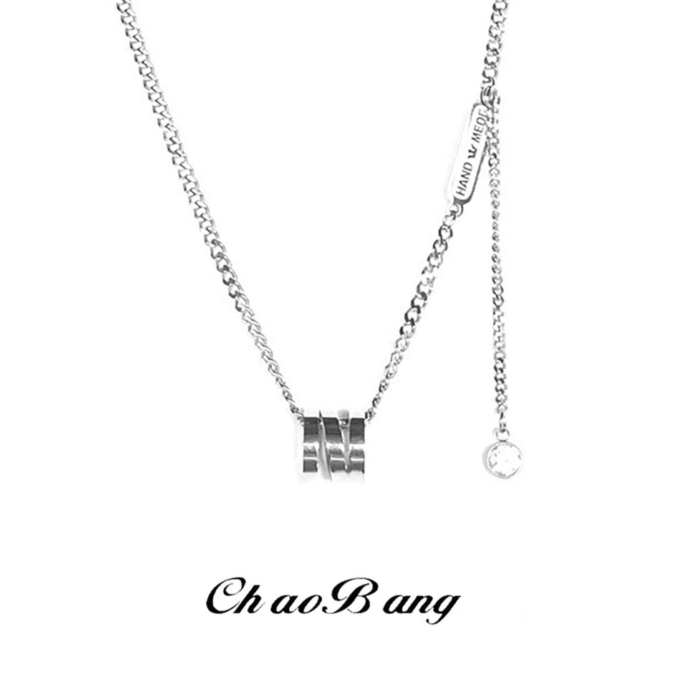 Titanium Steel Waist Pendant Necklace with Modern Unisex Style