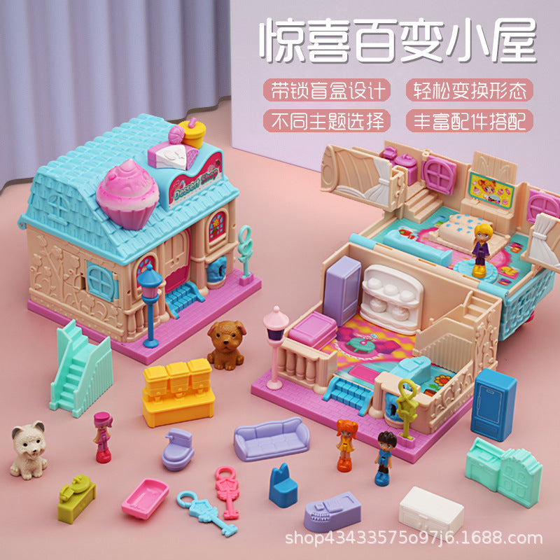 Mini Princess Dollhouse Treasure Chest Pretend Play Set
