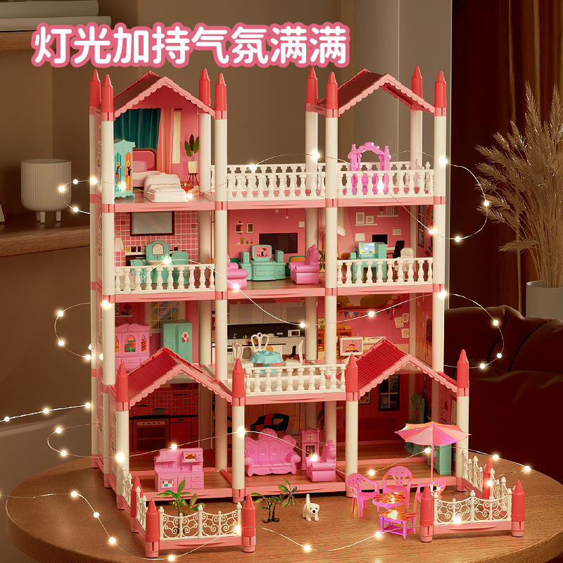 Princess Castle Villa Dollhouse Educational Play Set