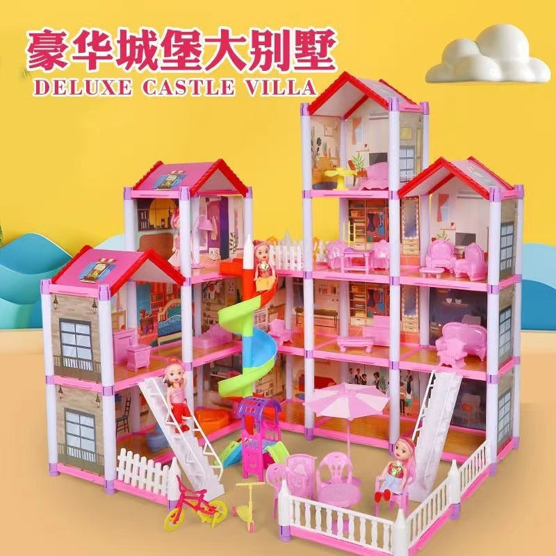 Princess Villa Dollhouse with Lights and Sound Play Set