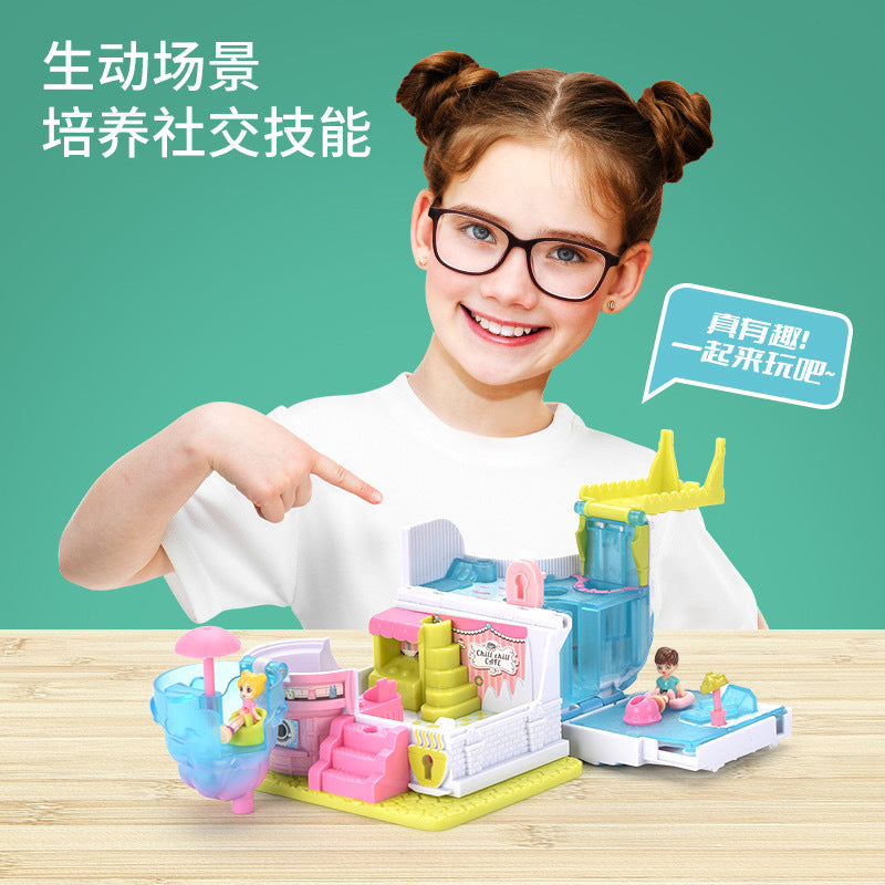 Princess Castle Villa Surprise Dollhouse Pretend Play Set