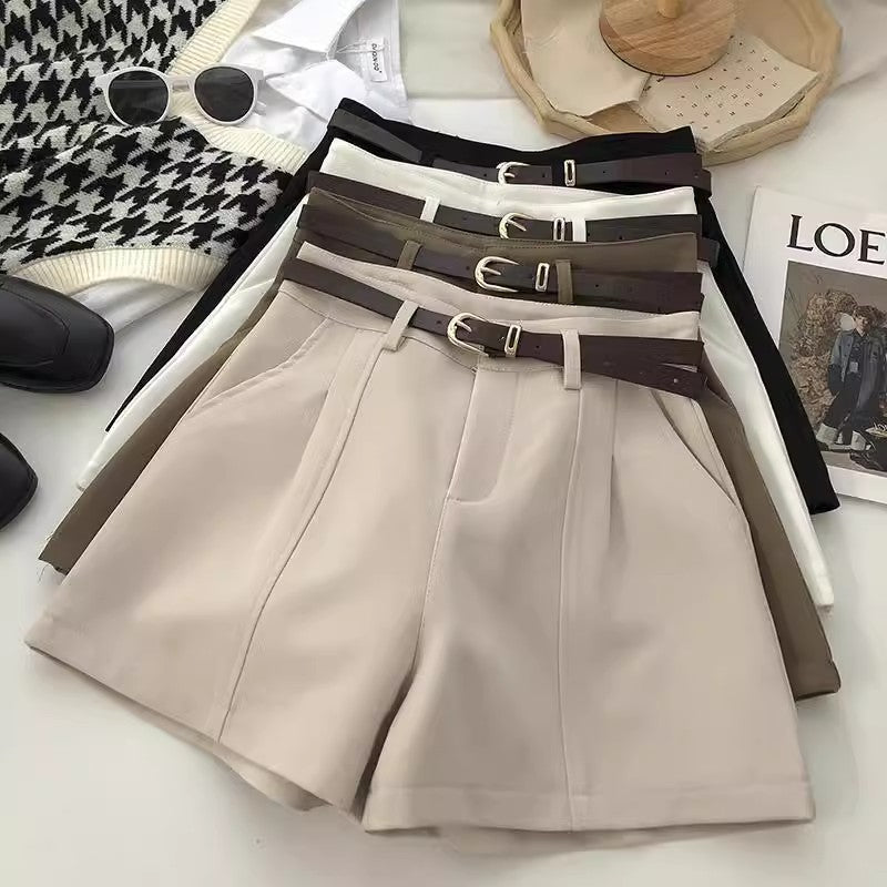 Women's High-Waist Wide-Leg Tailored Shorts
