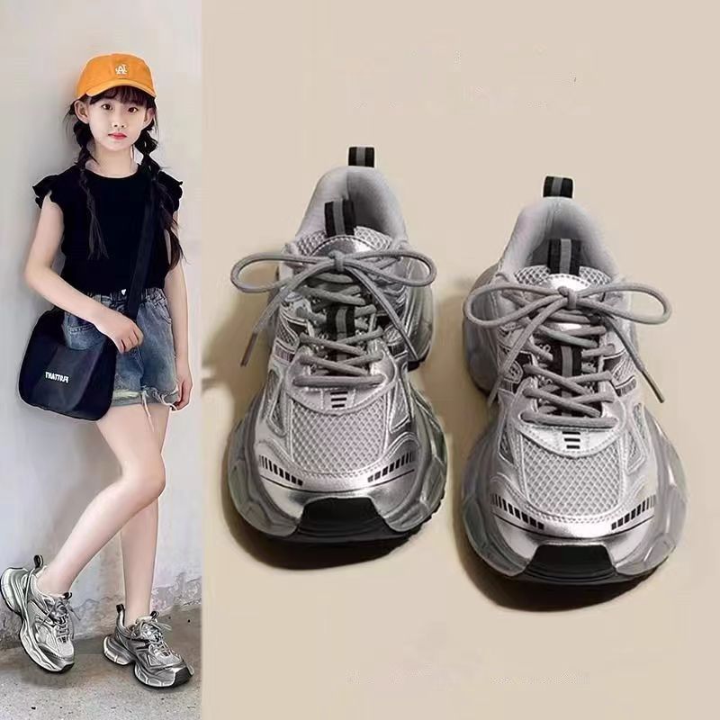 Girls Breathable Mesh Sneakers for Everyday Comfort
