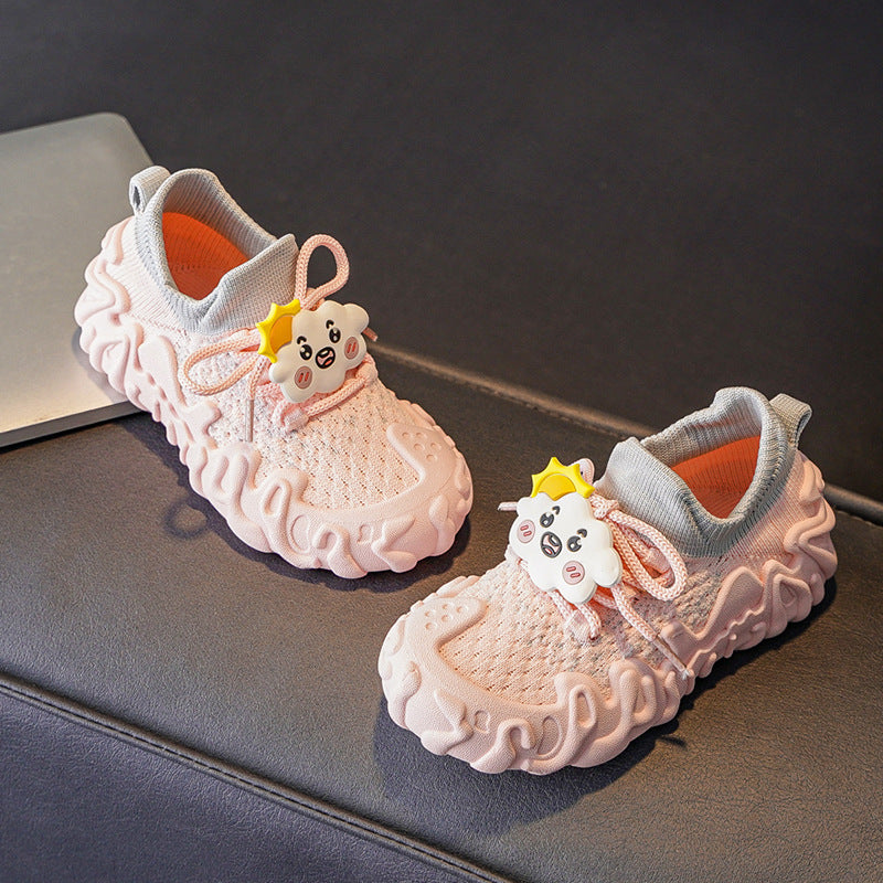 Girls Breathable Knit Sock Sneakers for Everyday Wear