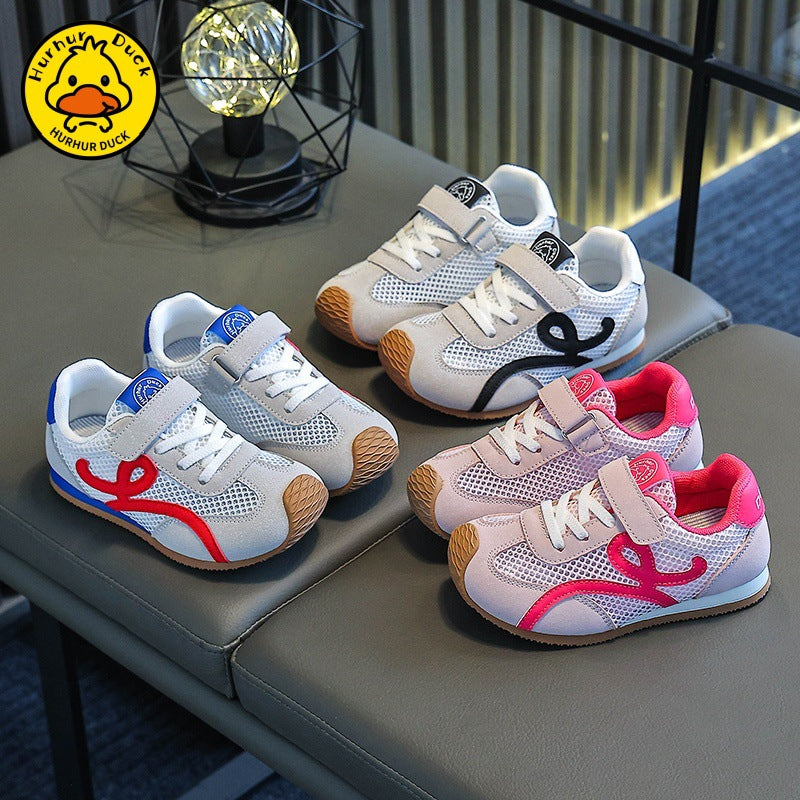 Girls Breathable Mesh Casual Sneakers for Spring and Summer