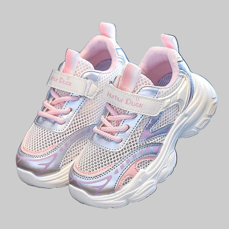 Kids Breathable Hollow Mesh Sports Sneakers for Summer