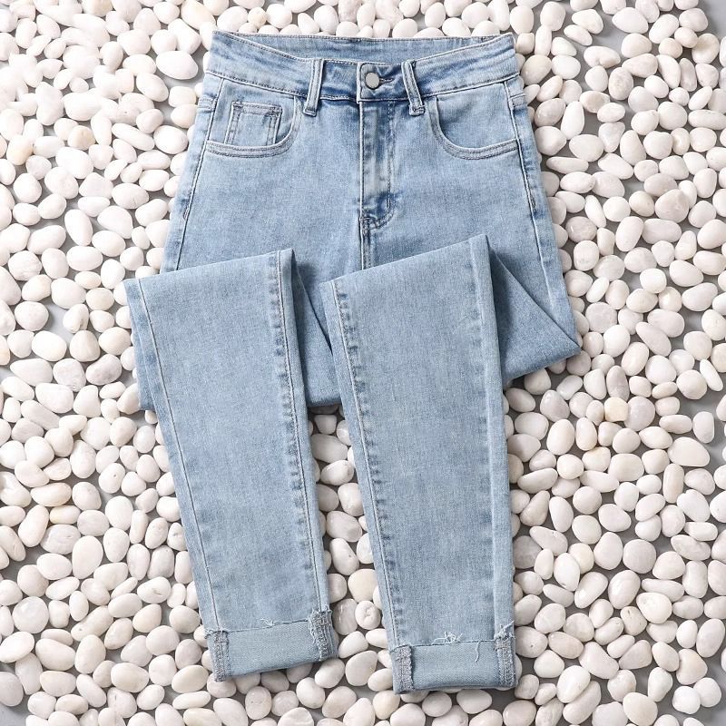 Women's High-Waist Skinny Cropped Denim Jeans