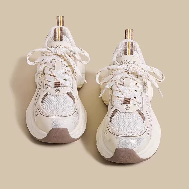Girls Thick Sole Breathable Sports Sneakers for Casual Wear