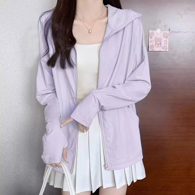 Women’s Lightweight Hooded UV Protection Jacket for Summer