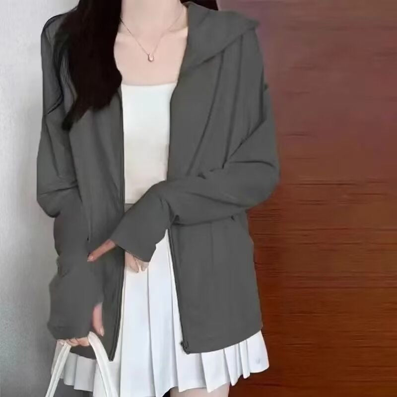 Women’s Lightweight Hooded UV Protection Jacket for Summer