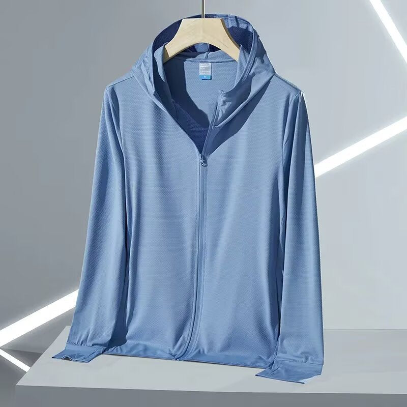 Sun Protection Jacket with Hood for Outdoor Wear