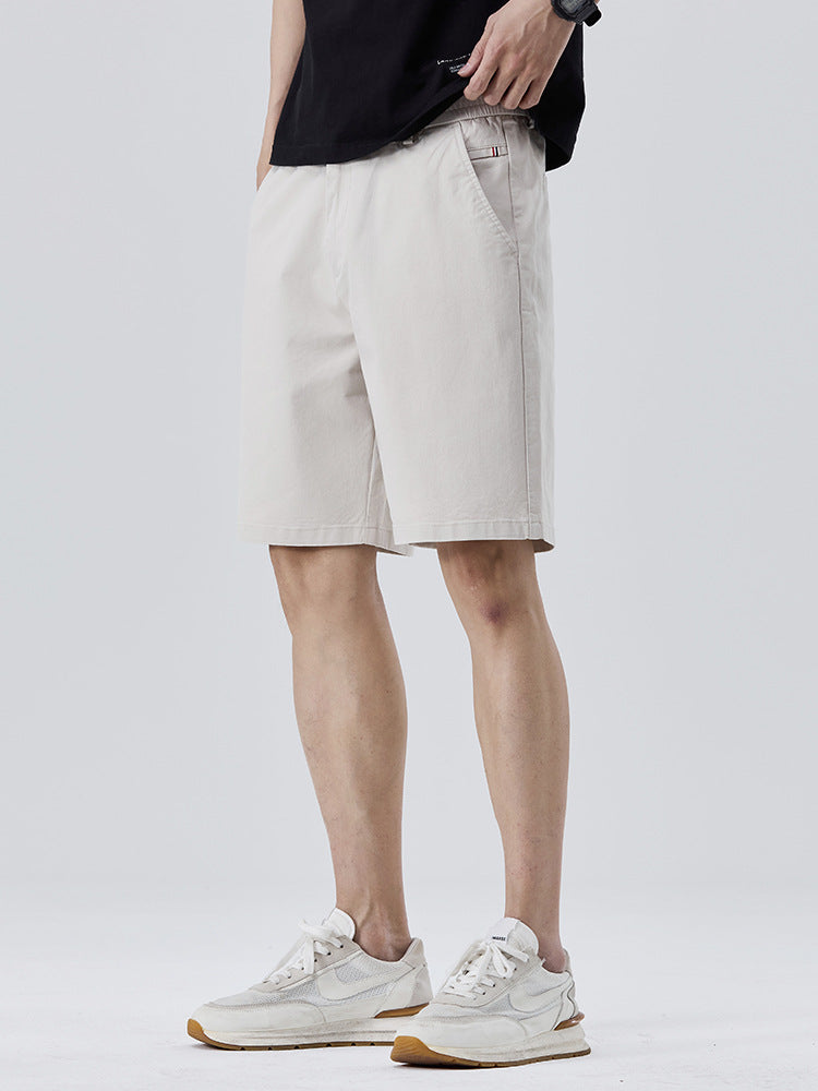 Elastic Waist Korean Style Casual Summer Shorts for Men