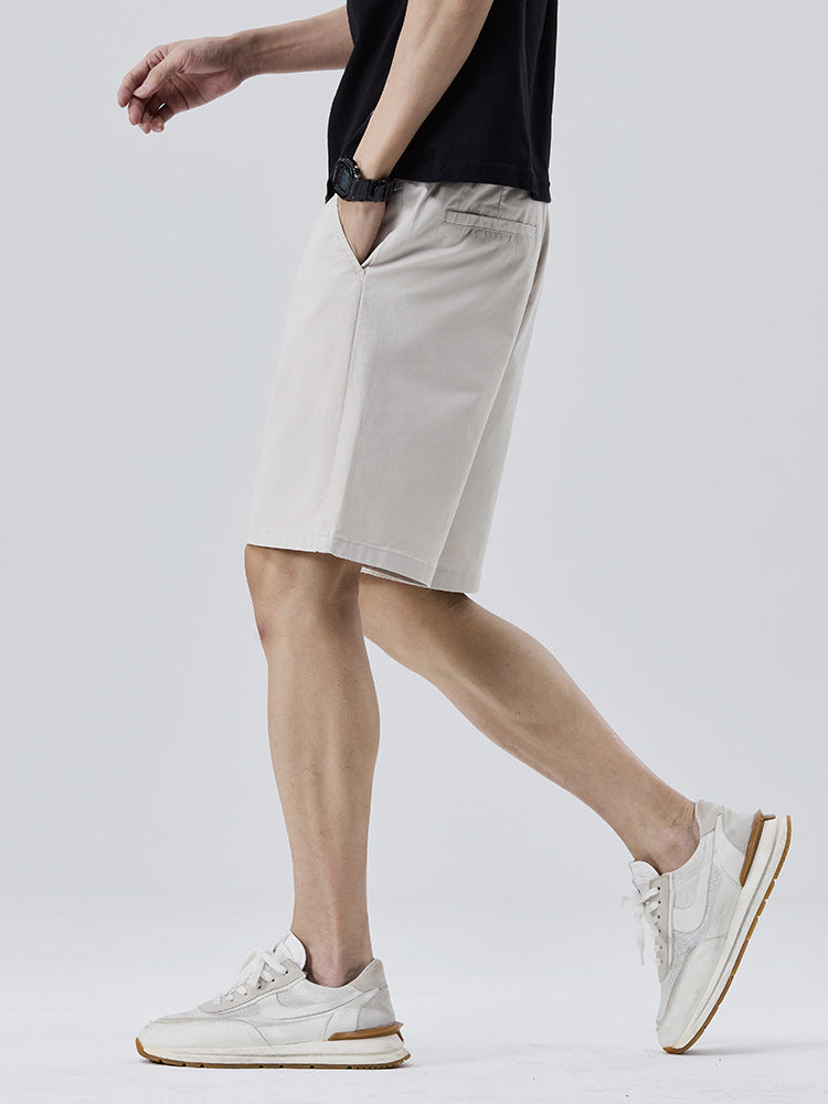 Elastic Waist Korean Style Casual Summer Shorts for Men