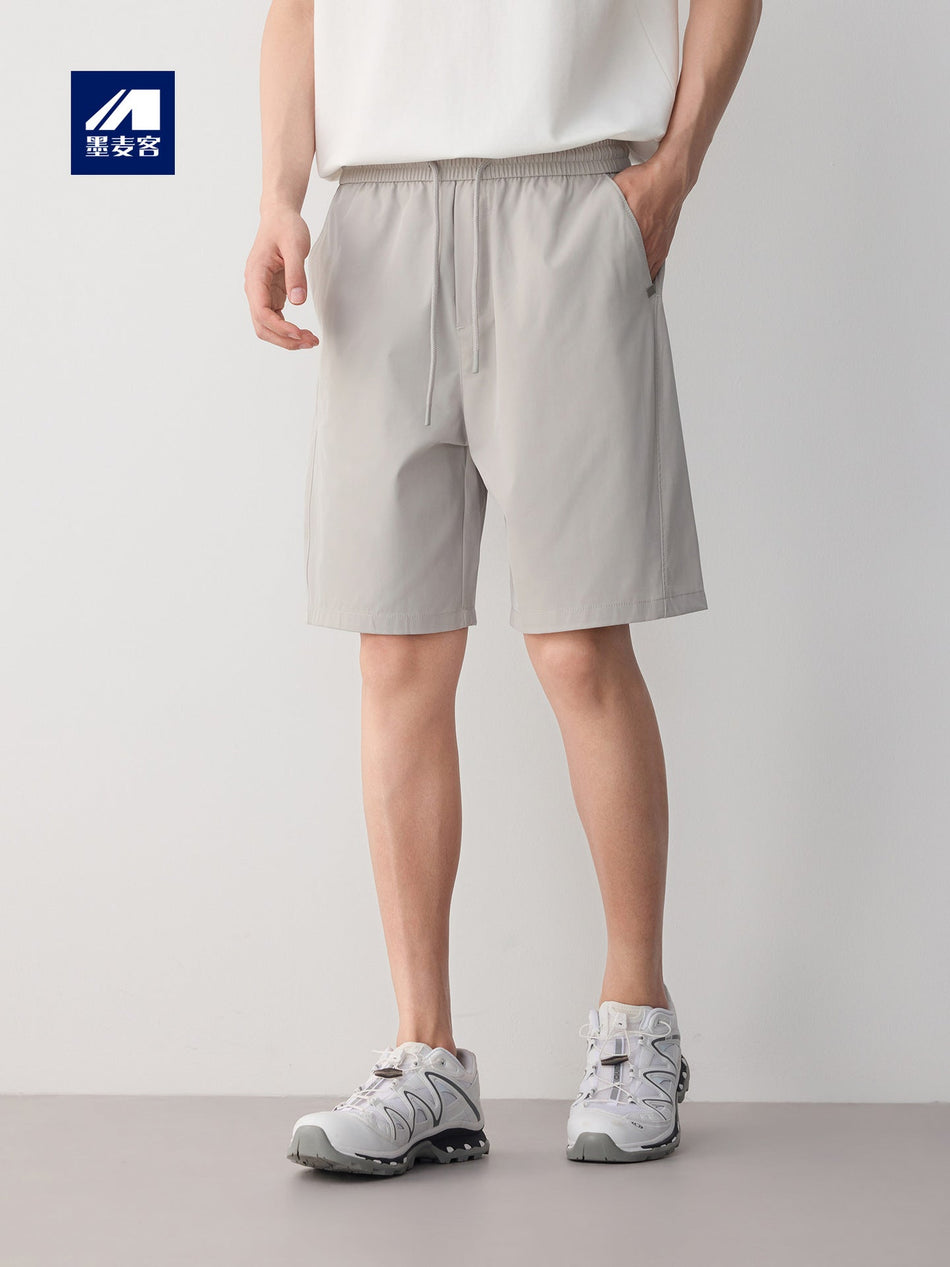 Maimaike Straight Elastic Waist Summer Shorts Men